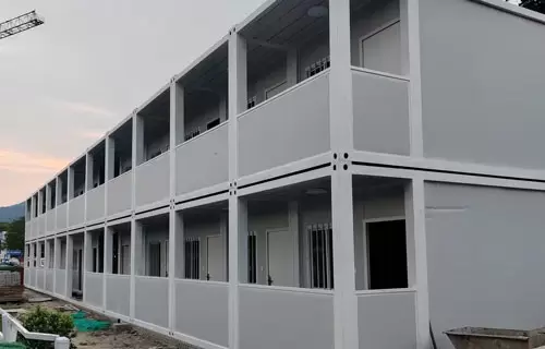 Flach verpacktes Containerhaus