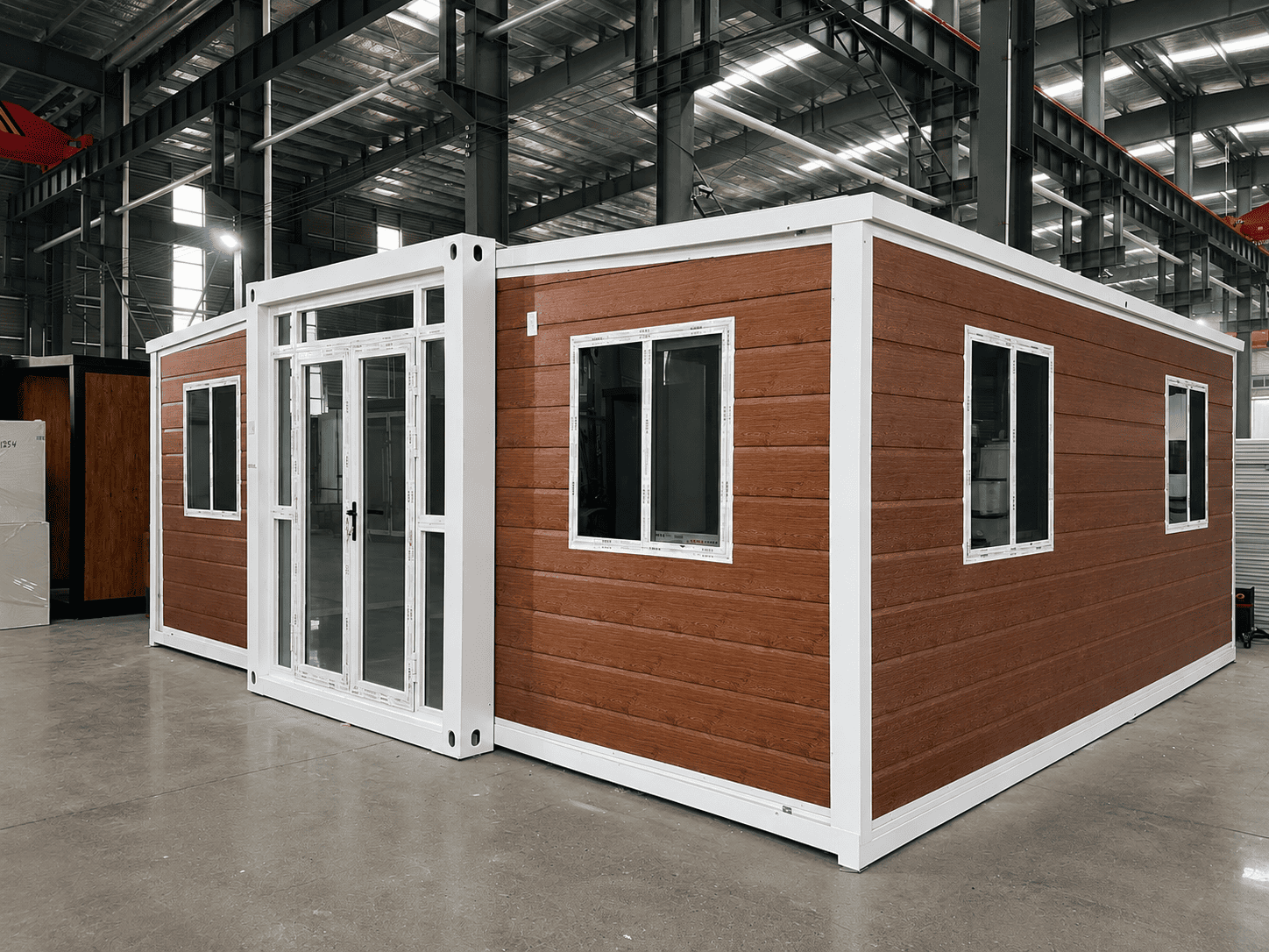 Casa Box 20ft erweiterbares Containerhaus | Klassische Holz-Resort-H&uuml;tte