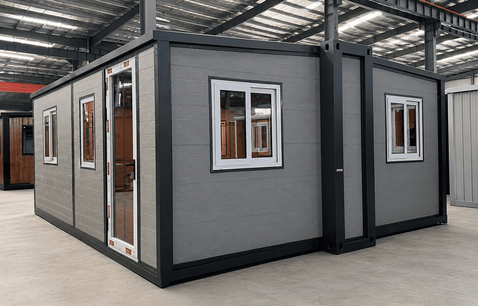 Casa Box 20ft F700 erweiterbares Containerhaus | Zeitgen&ouml;ssischer grauer B&uuml;ro-Pod