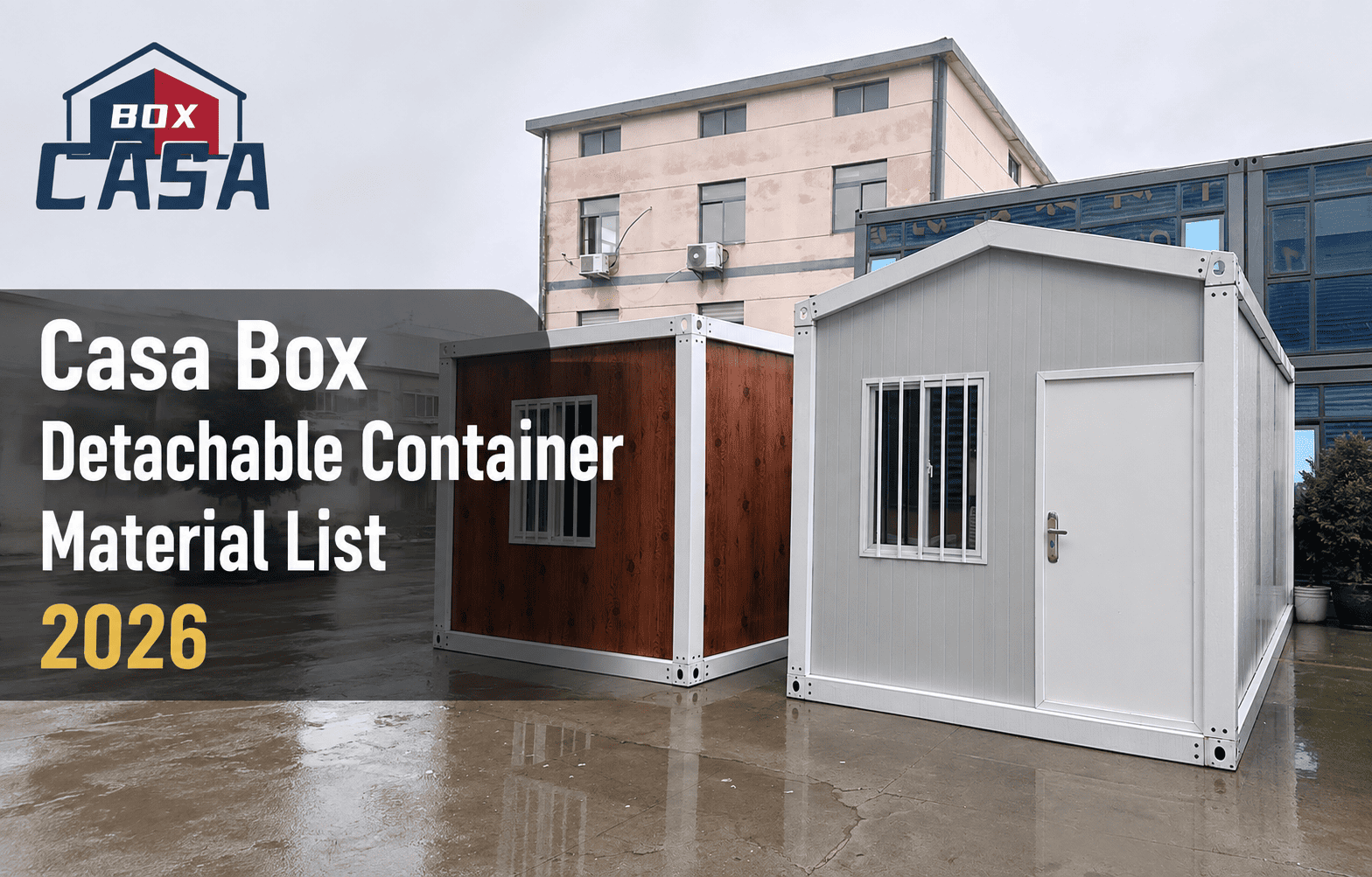 Welche Komponenten sind in einem abnehmbaren Casa Box-Behälter enthalten?